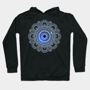 Mati Evil Eye Greek Keys Ornament Ioanna Collection Hoodie